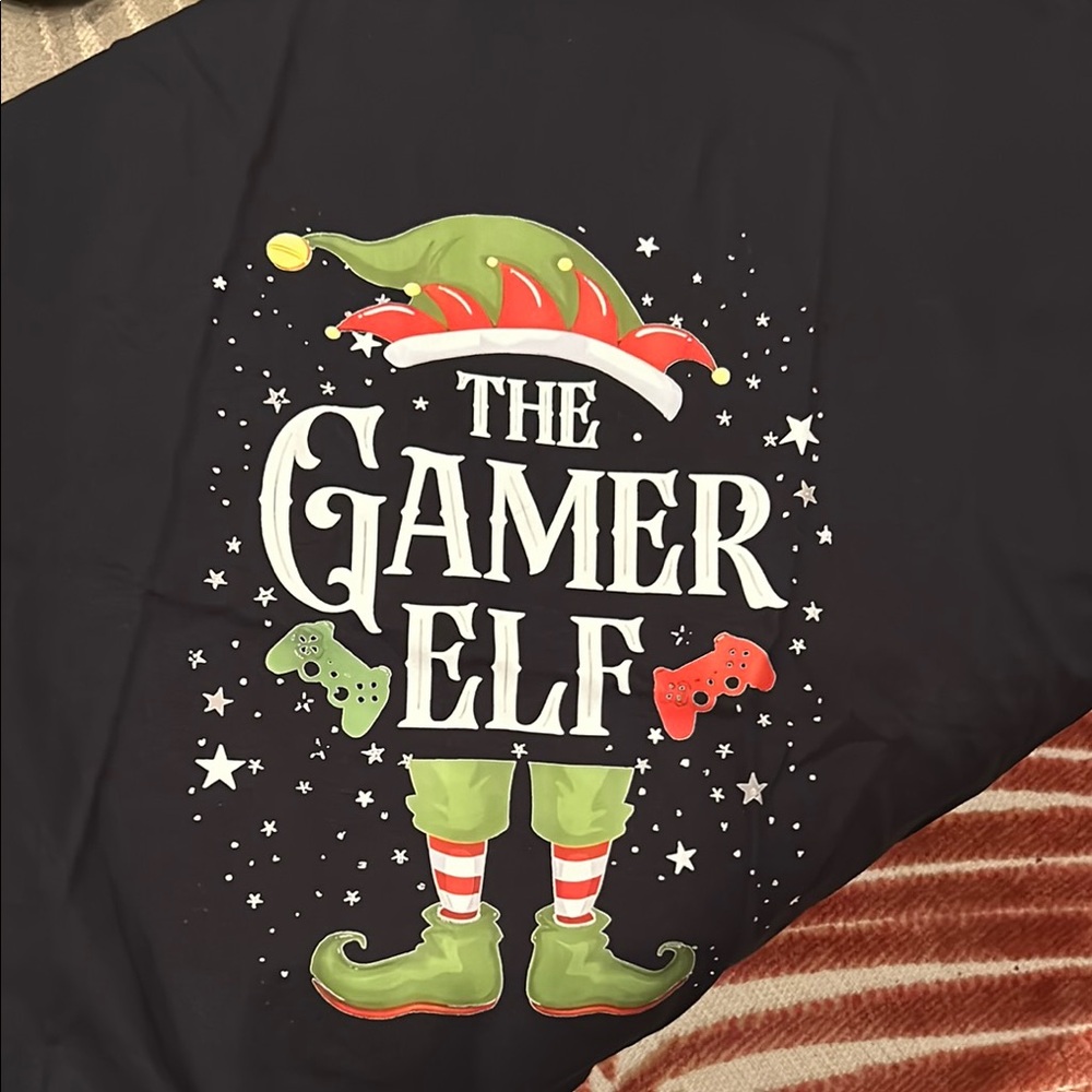 The Gamer Elf Black T-Shirt